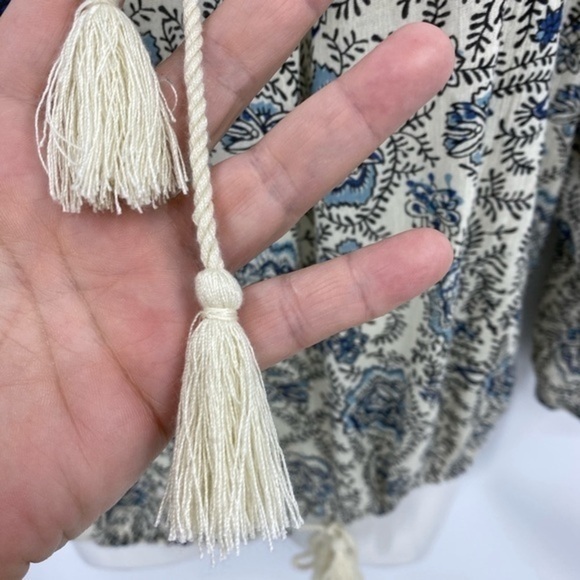 Denim and Company RL BoHo floral print top M - Picture 8 of 12